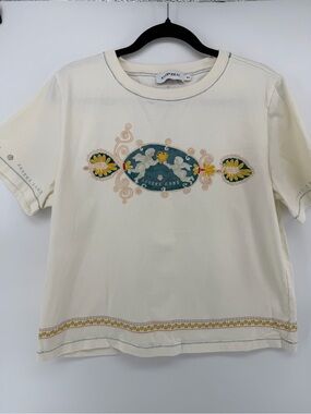Antipodean Lovers Lane Graphic Tee SS25 Ivory M/L